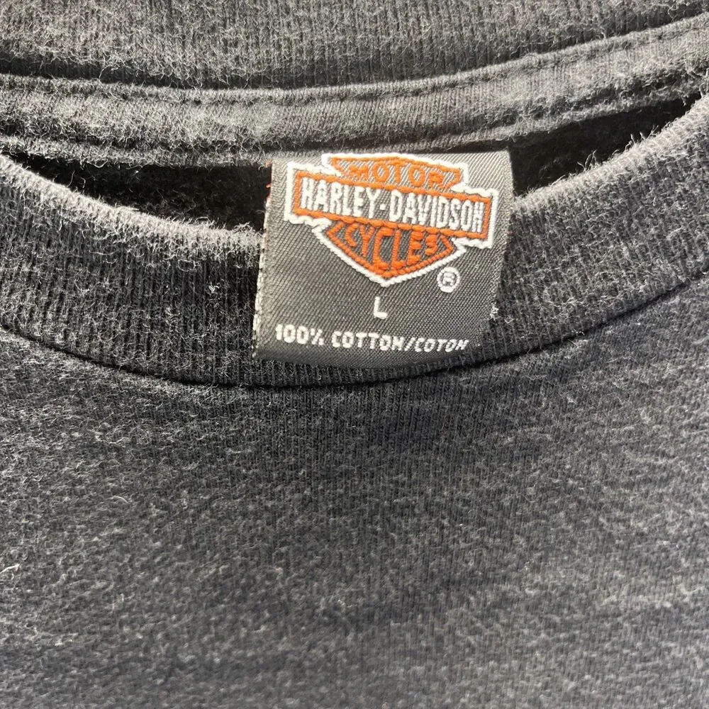 Harley Davidson Purple Wings Gas Tank Riders Ft Lauderdale FL T-Shirt Mens L - Picture 6 of 10